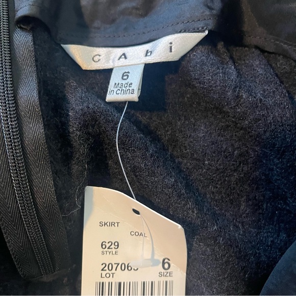 CAbi Black Pleated Mini Skirt, Size 6, NWT - Picture 8 of 10